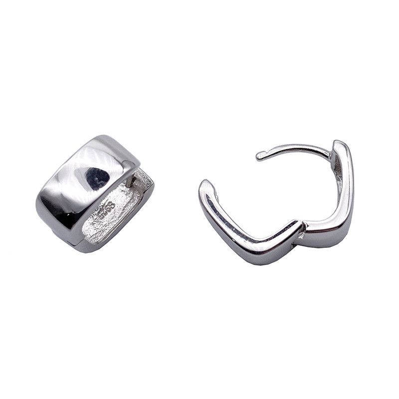 Jewelry Dark Earrings One Pairs Chrome Jewelry Size ONE SIZE - 5 Thumbnail