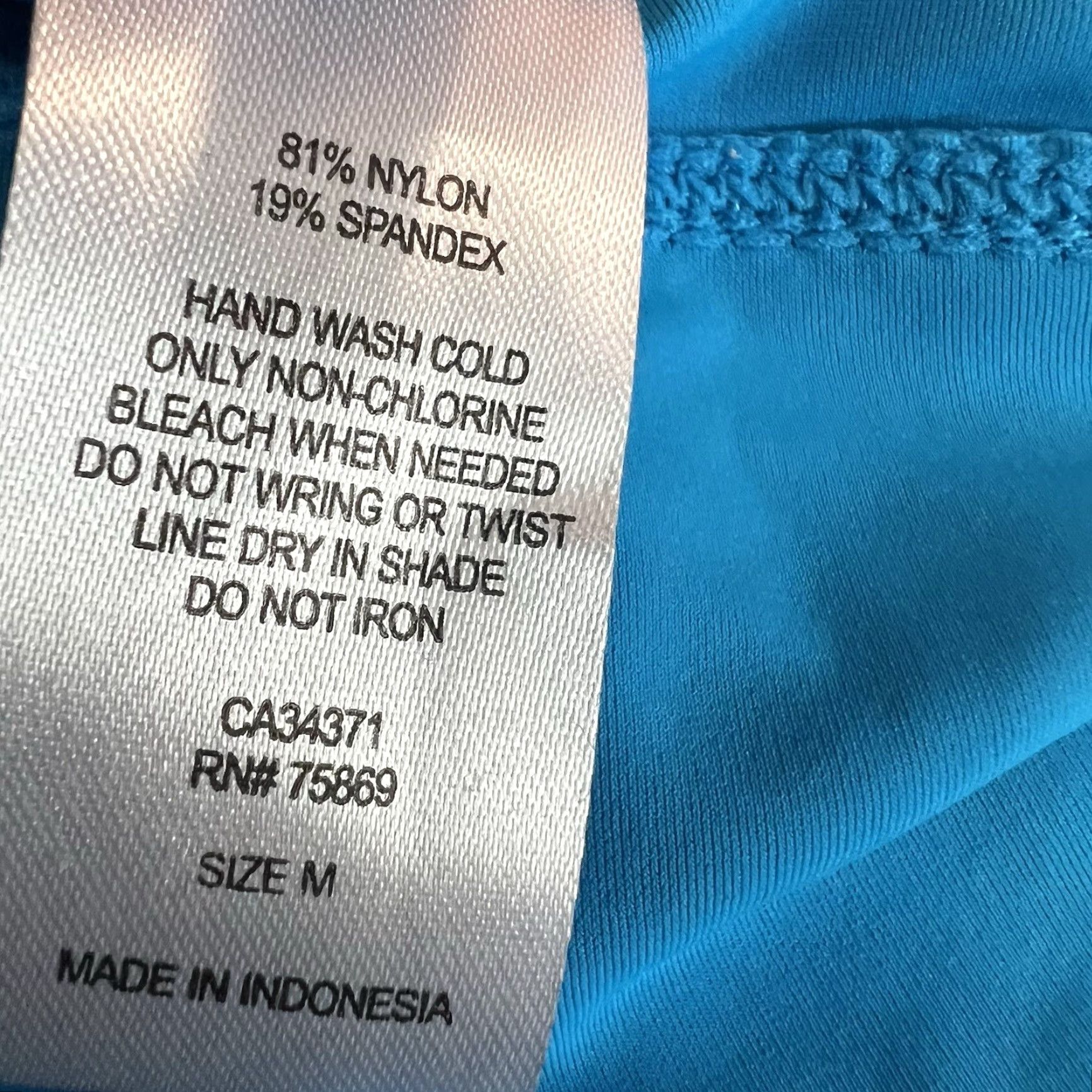 AQUA Aqua Women's Medium Blue Swim Bottoms Bikini Brief Trunks Side Ruched Quick Dry Spandex Nylon Accessories Size ONE SIZE - 7 Thumbnail
