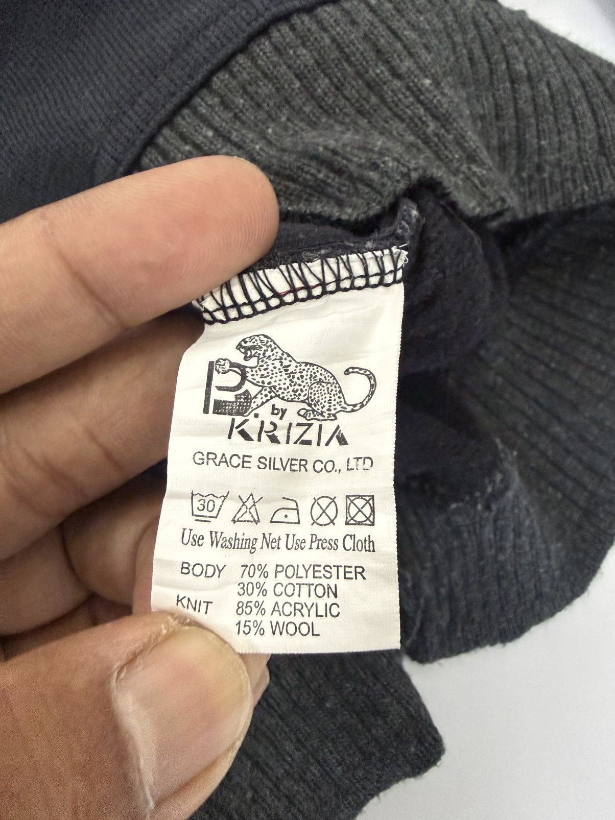 Krizia Uomo 🔥 Basic by Krizia Knited Part Sweatshirt - M Size US M / EU 48-50 / 2 - 9 Thumbnail