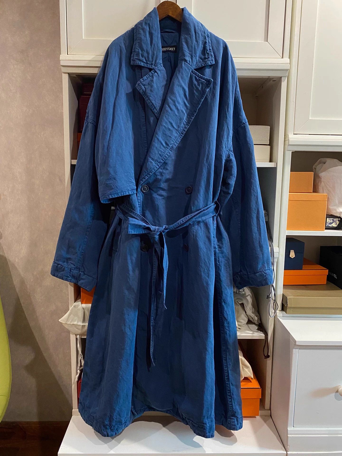 Casey Casey casey casey 26 New Distressed Slouchy Unisex Coat Size US M / EU 48-50 / 2 - 1 Thumbnail