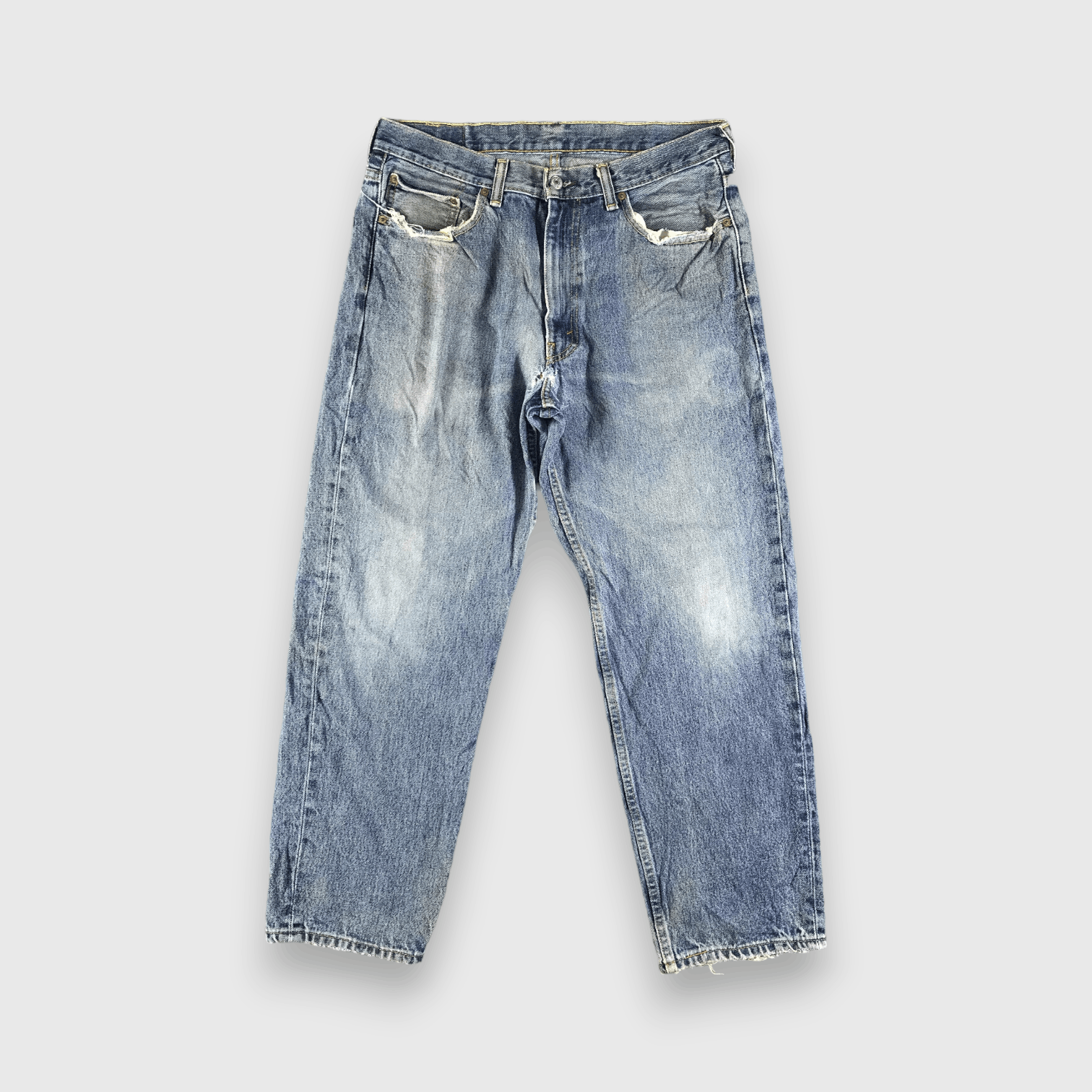 Levi's Vintage Blue Wash Levis 550 Jeans-J3228 Size US 35 - 1 Thumbnail