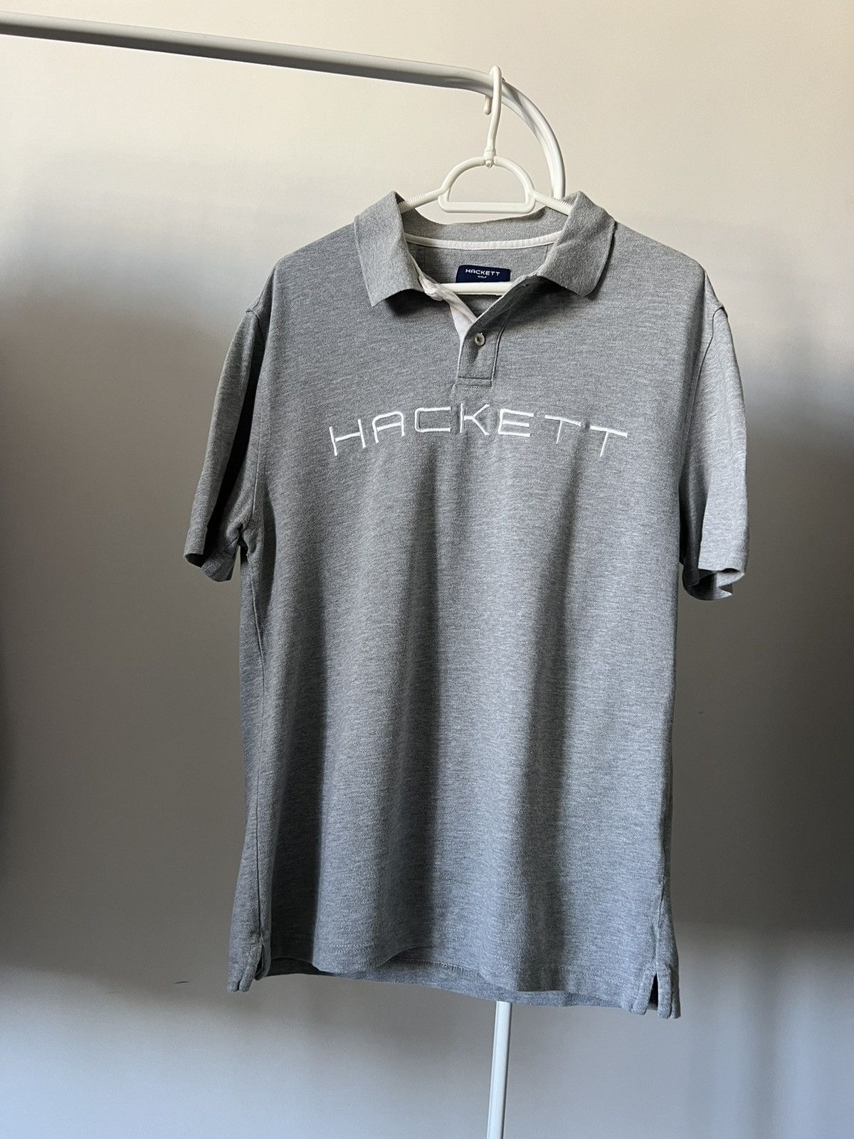 Hackett Vintage Hackett Polo T-shirt Grey Old Money Size US M / EU 48-50 / 2 - 1 Thumbnail