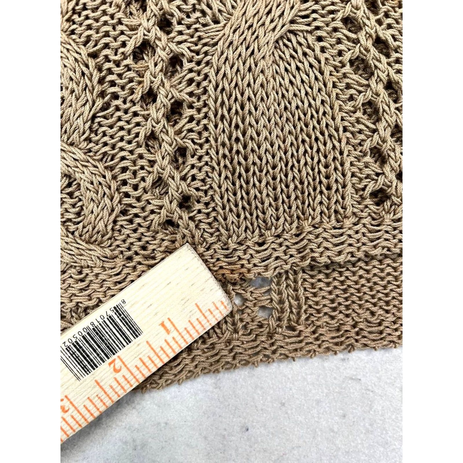 Polo Ralph Lauren VINTAGE Polo Ralph Lauren Women Plus XL Cable Knit Sweater V-Neck Blush Brown Pullover Knitwear Preppy Size XL / US 12-14 / IT 48-50 - 7 Thumbnail
