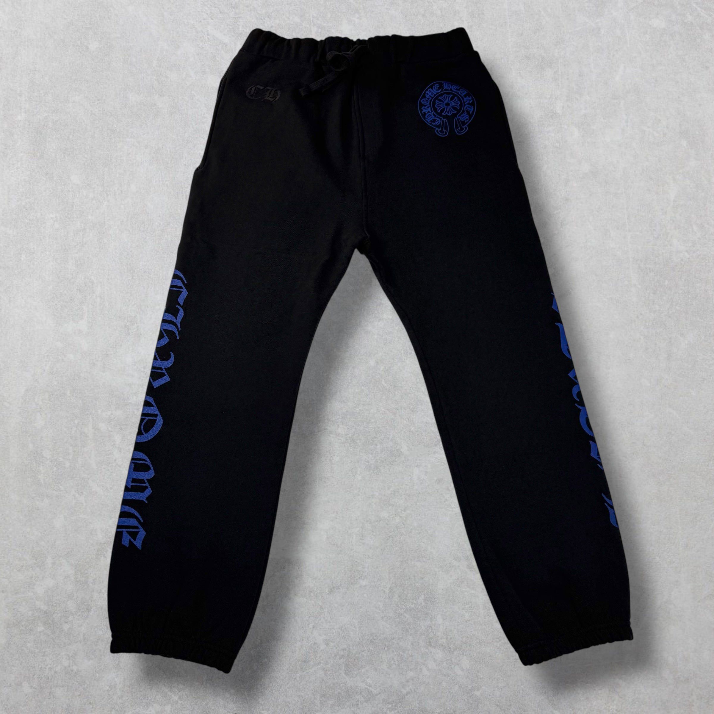 Chrome Hearts Chrome Hearts Blue Horseshoe Logo Sweatpants M Size US 29 - 2 Thumbnail