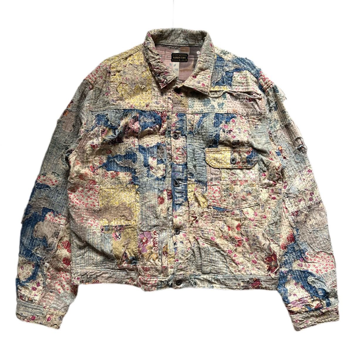 Kapital kapital kountry Champetre BORO 1st denim spring jacket stk Size US L / EU 52-54 / 3 - 1 Thumbnail