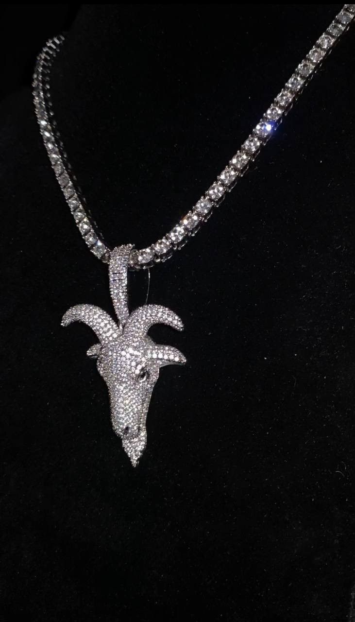 Other Chain | Pendant GOAT Tennis Chain Silver 5mm 22” Size ONE SIZE - 2 Thumbnail