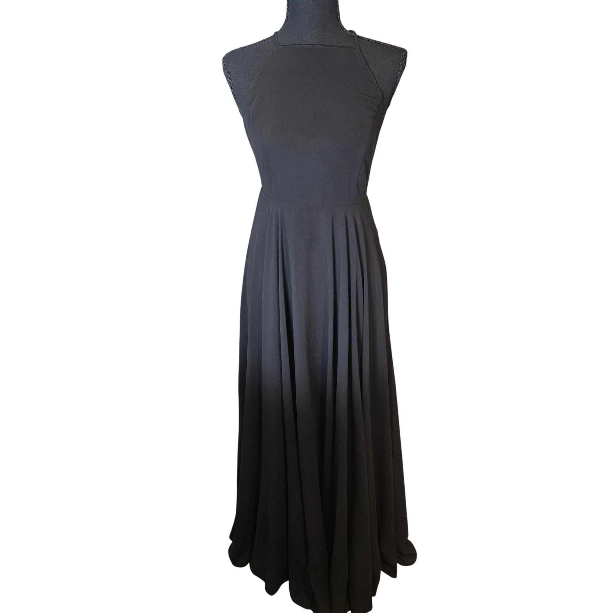 Lulus Lulus Women’s Black Halter Maxi Dress Small Old Money Elegan Size S / US 4 / IT 40 - 2 Thumbnail