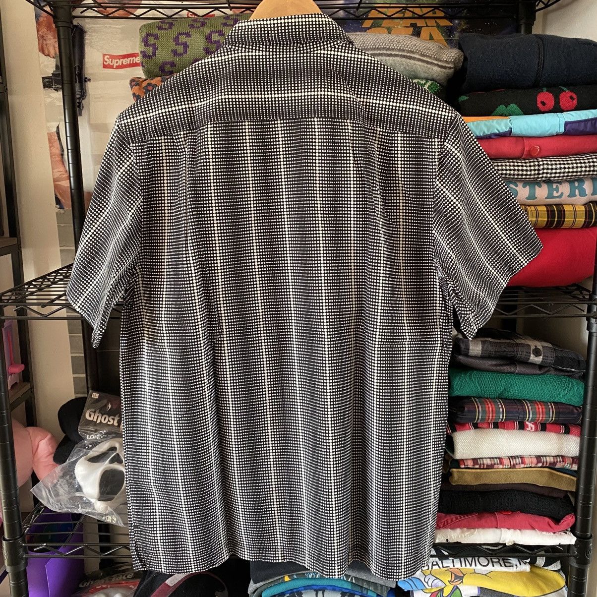 Supreme Supreme Dots Zip Up Shirt Black 2018 Button Up Designer Size US M / EU 48-50 / 2 - 4 Thumbnail