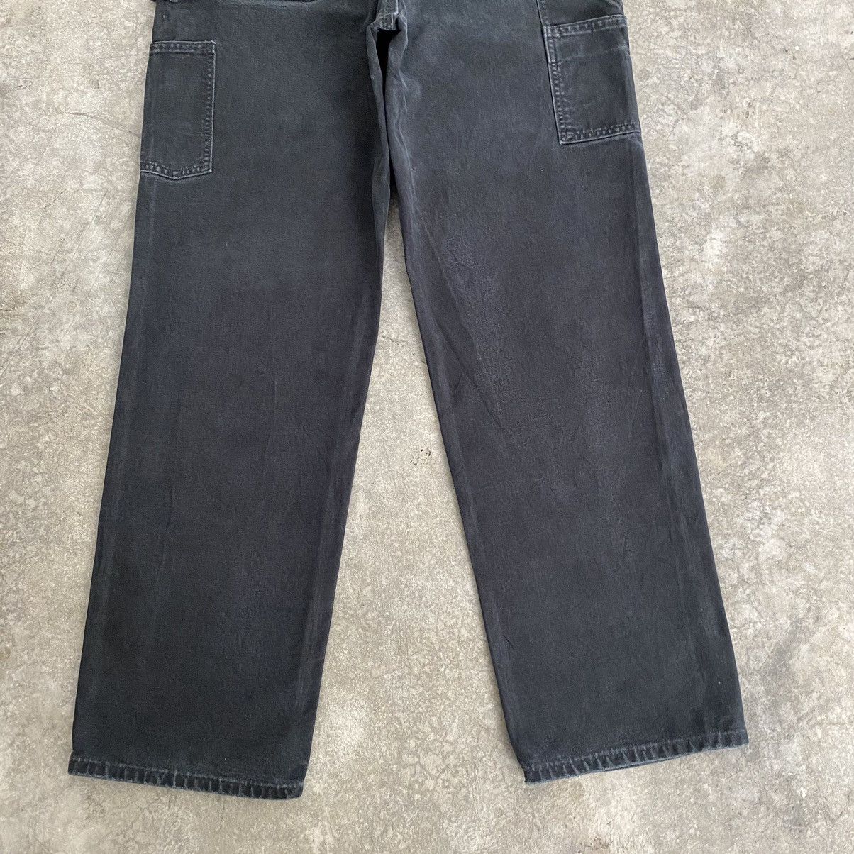 Carhartt Vintage Carhartt Faded Black Ripped Carpenter Work Pants Size US 32 / EU 48 - 15 Thumbnail