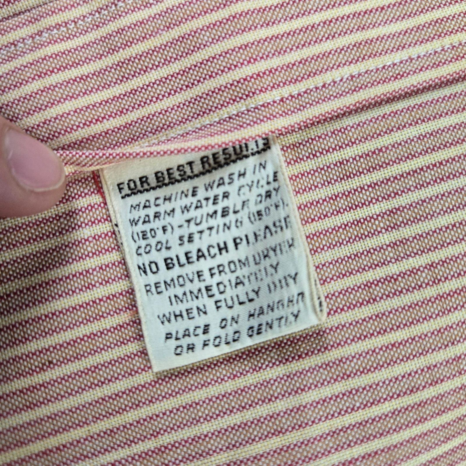 Vintage 60s Red Striped Retro Workwear Button Down Size Medium Size US M / EU 48-50 / 2 - 7 Thumbnail