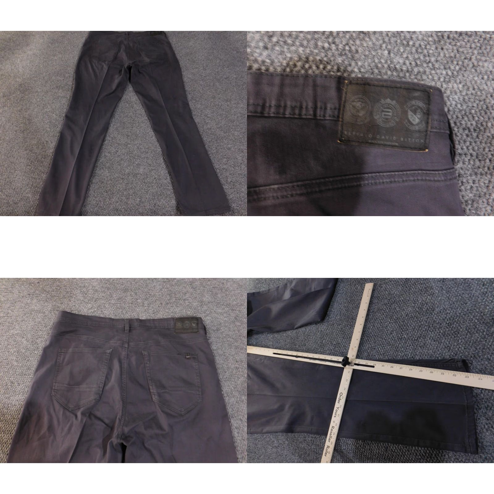 Buffalo David Bitton Buffalo David Bitton Six-x Pants Mens 46x32 Black Straight Stretch Casual Jeans Size US 30 / EU 46 - 8 Thumbnail