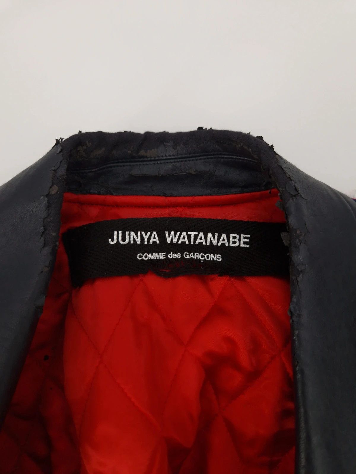 Junya Watanabe Junya Watanabe Tweed & Faux Leather Hybrid Biker Jacket Size M / US 6-8 / IT 42-44 - 8 Thumbnail