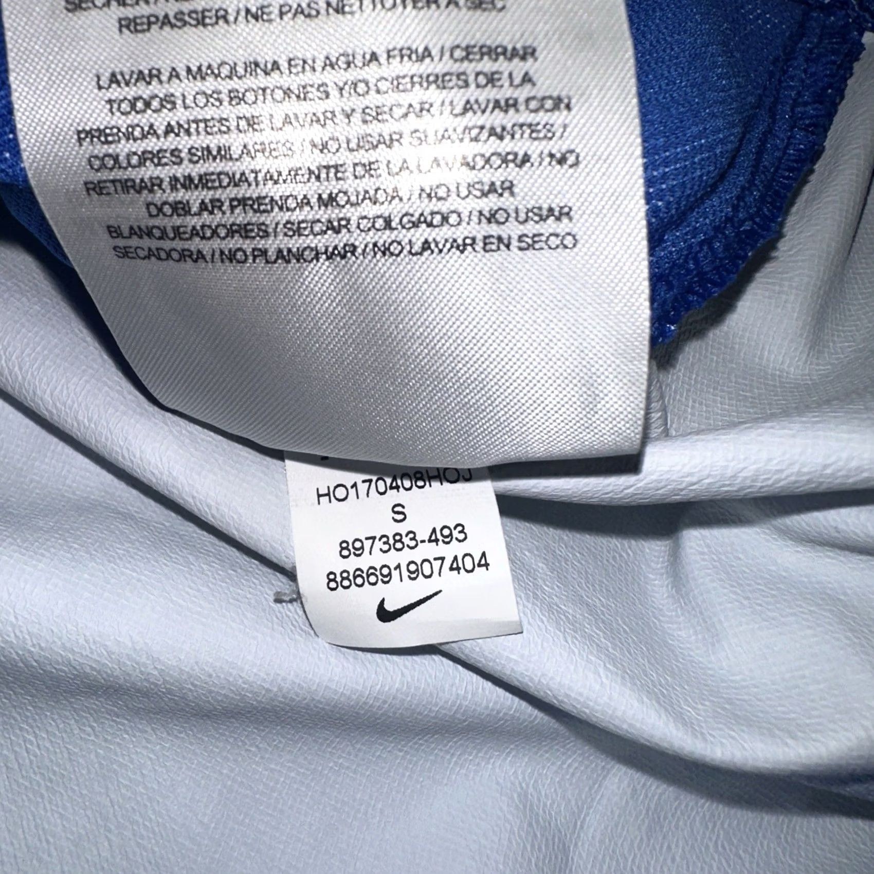 Nike Nike Baseball Jacket Windbreaker Mens Small Blue Lightweight Rollins Tars Regular Fit Activewear Spring Fall Winter Jacket Size US S / EU 44-46 / 1 - 3 Thumbnail