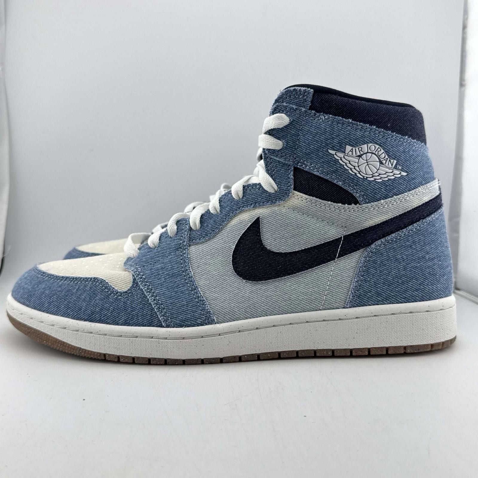 Nike Air Jordan 1 Retro High Denim US 12 Used with Box FQ2... Size US 12 / EU 45 - 2 Thumbnail
