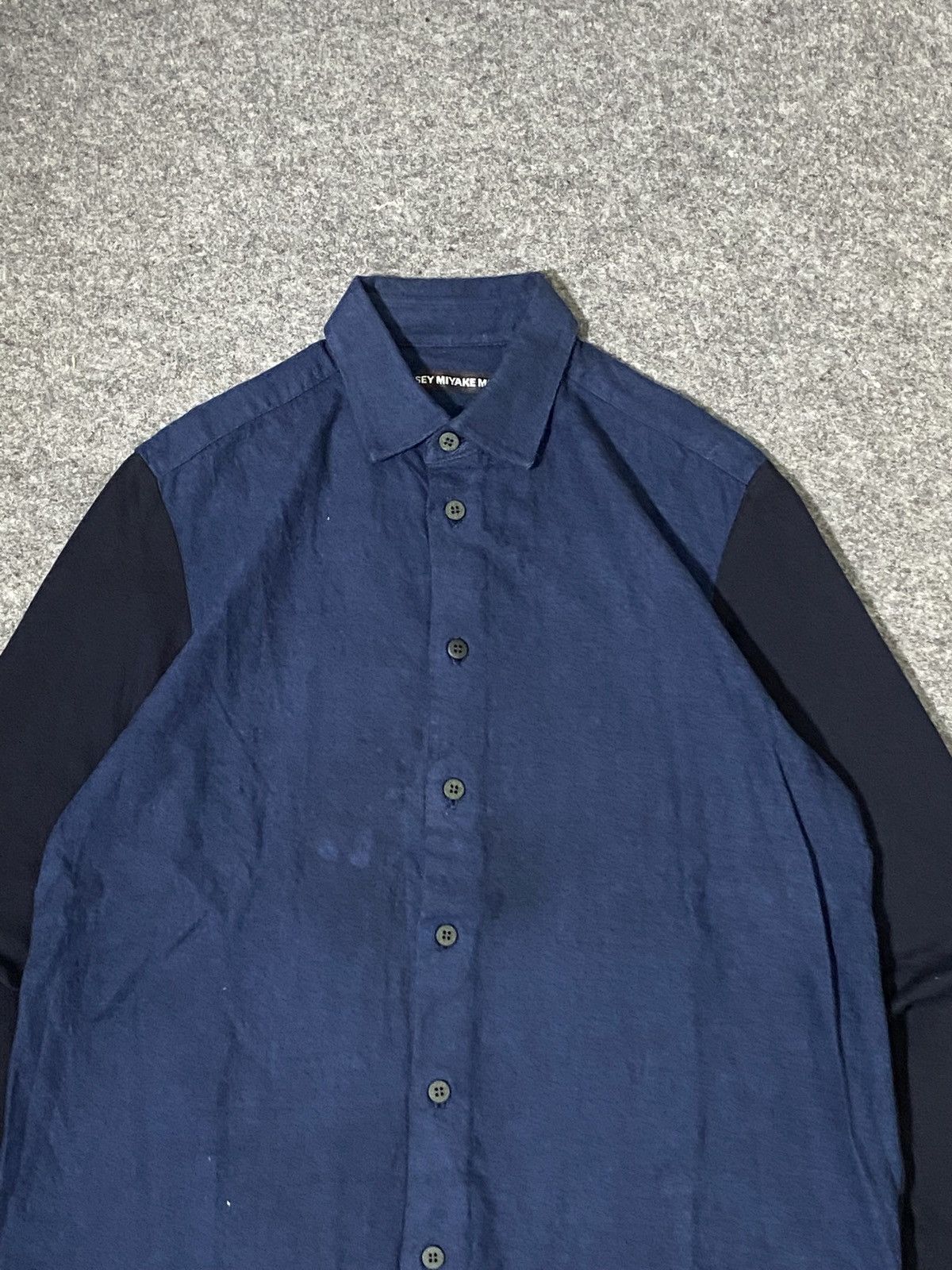 Issey Miyake × Japanese Brand ARE ❤️‍🔥 issey miyake two tone shirt Size US M / EU 48-50 / 2 - 3 Thumbnail