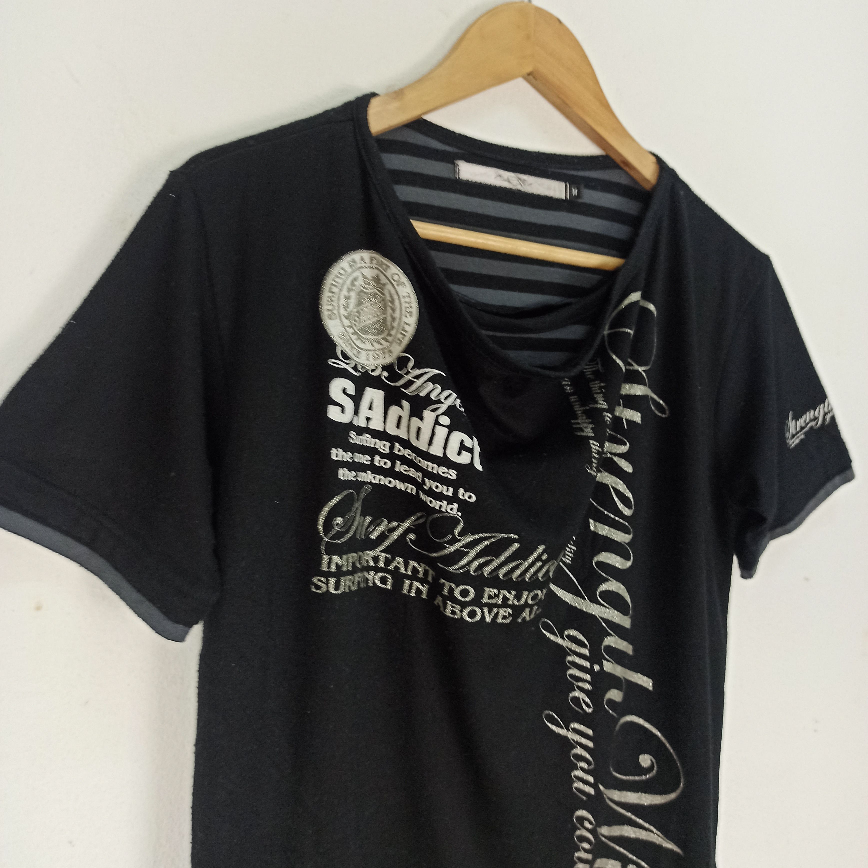 Hysteric Glamour Poem 2 Layer Black Label Style Punk/LGB/IfSixWasNine Tshirt Size US M / EU 48-50 / 2 - 2 Thumbnail