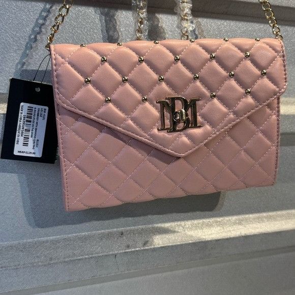 Badgley Mischka NWT BADGLEY MISCHKA BLUSH CROSSBODY DIAMOND QUILT Size ONE SIZE - 2 Thumbnail