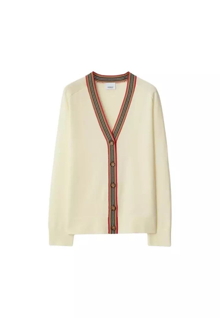 Givenchy o1w1db10426 Wool Knit Cardigan in Ivory Size XL / US 12-14 / IT 48-50 - 1 Thumbnail