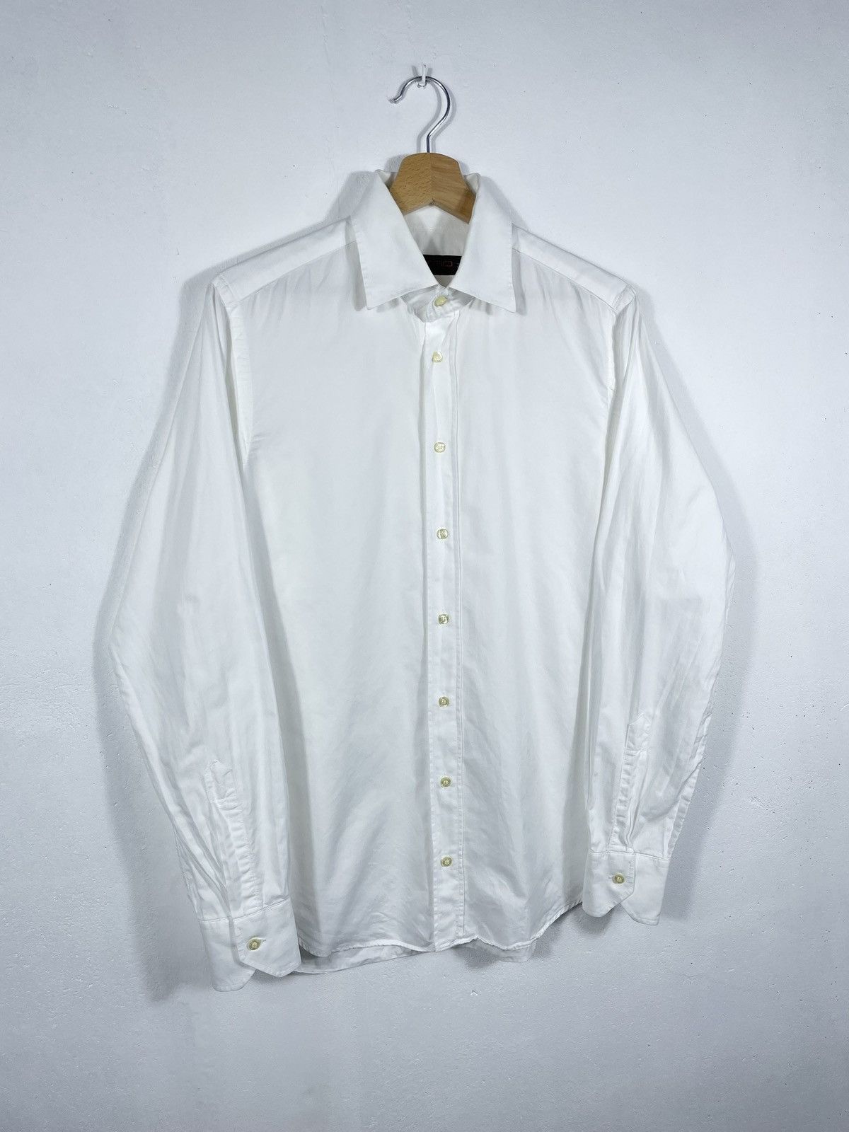 Designer × Etro Etro white button ups shirt made in Italy designer luxury Size US M / EU 48-50 / 2 - 3 Thumbnail