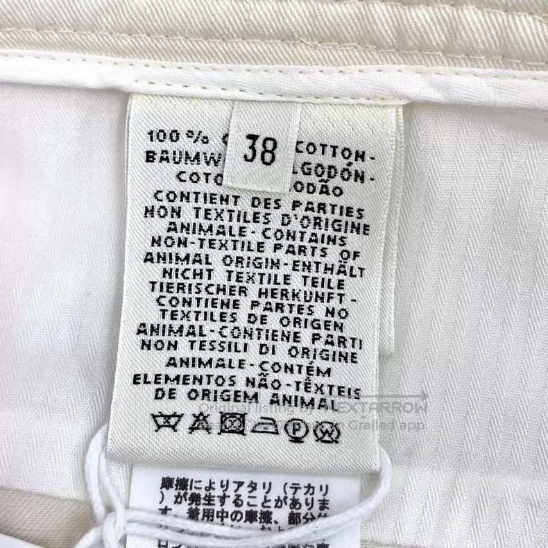 Hermes Hermes White Cotton Casual Trousers Size 25" / US 0 / IT 36 - 8 Thumbnail