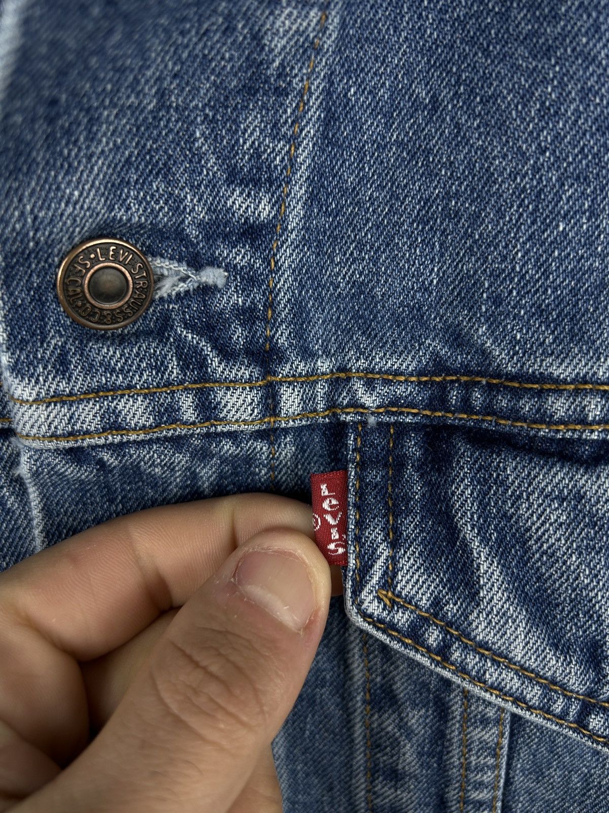 Levi's × Levi's Vintage Clothing × Vintage Mens Vintage Levis Denim jacket trucker y2k streetwear rare Size US M / EU 48-50 / 2 - 6 Thumbnail