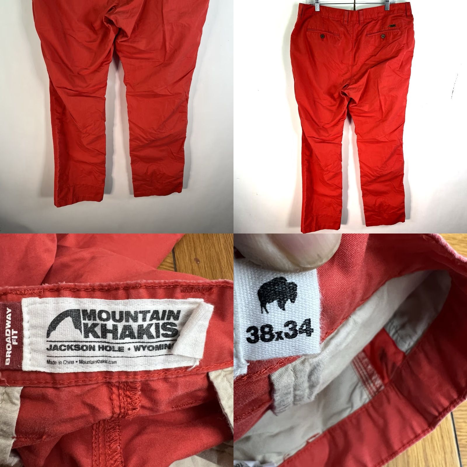 Mountain Khakis Mountain Khakis Broadway Fit Straight Pants Mens Size 38 X34 Red Outdoor Casual Size US 38 / EU 54 - 8 Thumbnail