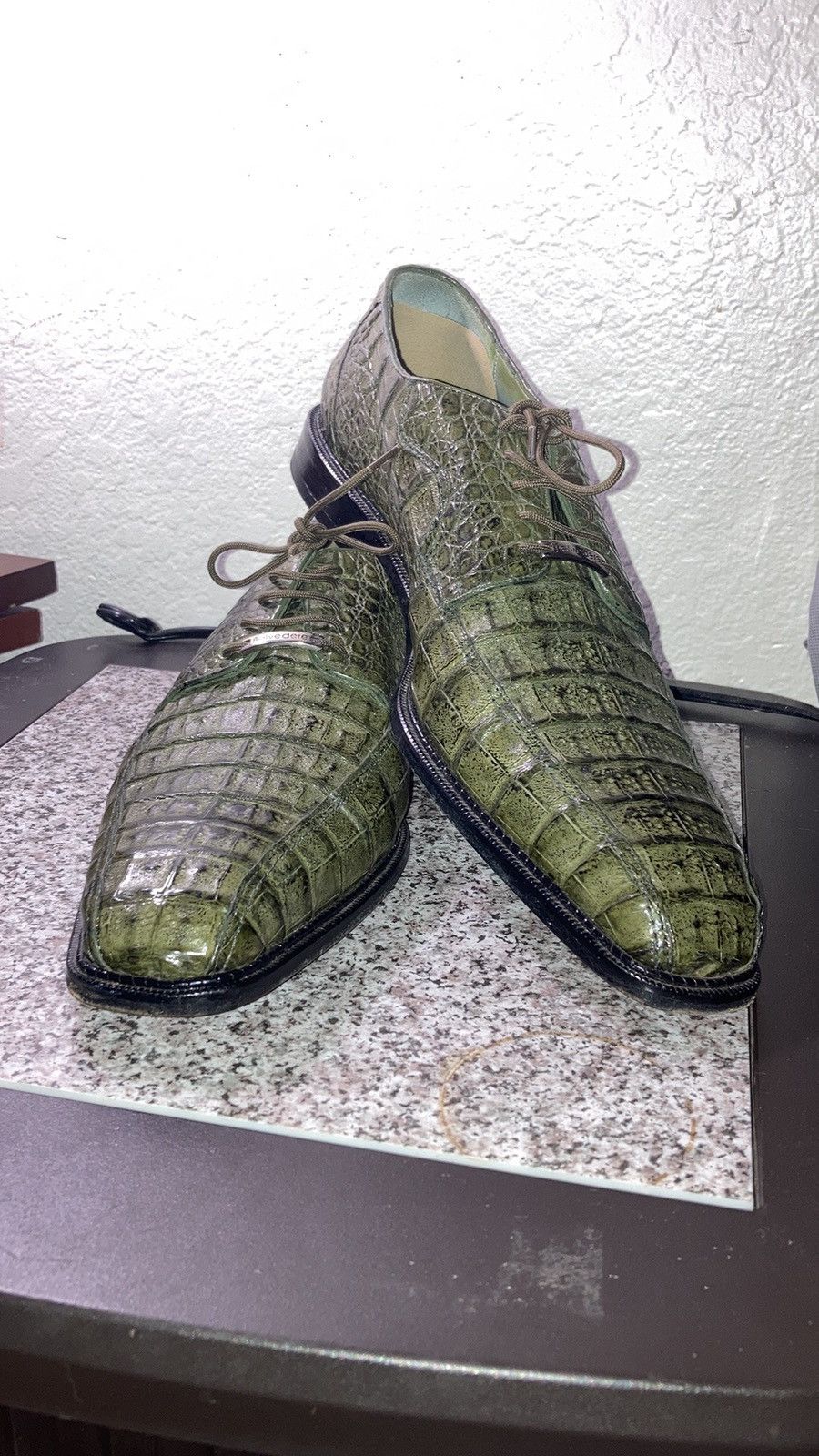 Belvedere crocodile hornback shoes Size US 11 / EU 44 - 1 Thumbnail