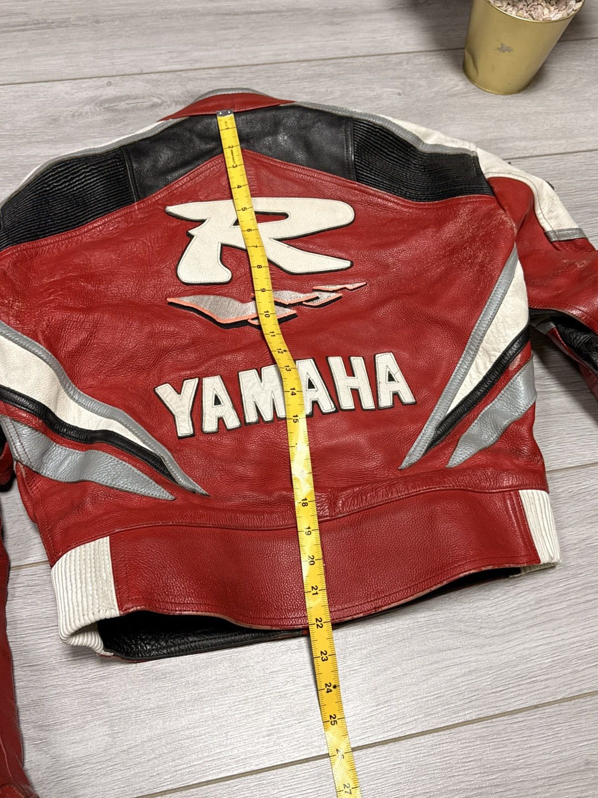 Yamaha Yamaha R cropped leather jacket racing big logo protect Size US S / EU 44-46 / 1 - 17 Thumbnail