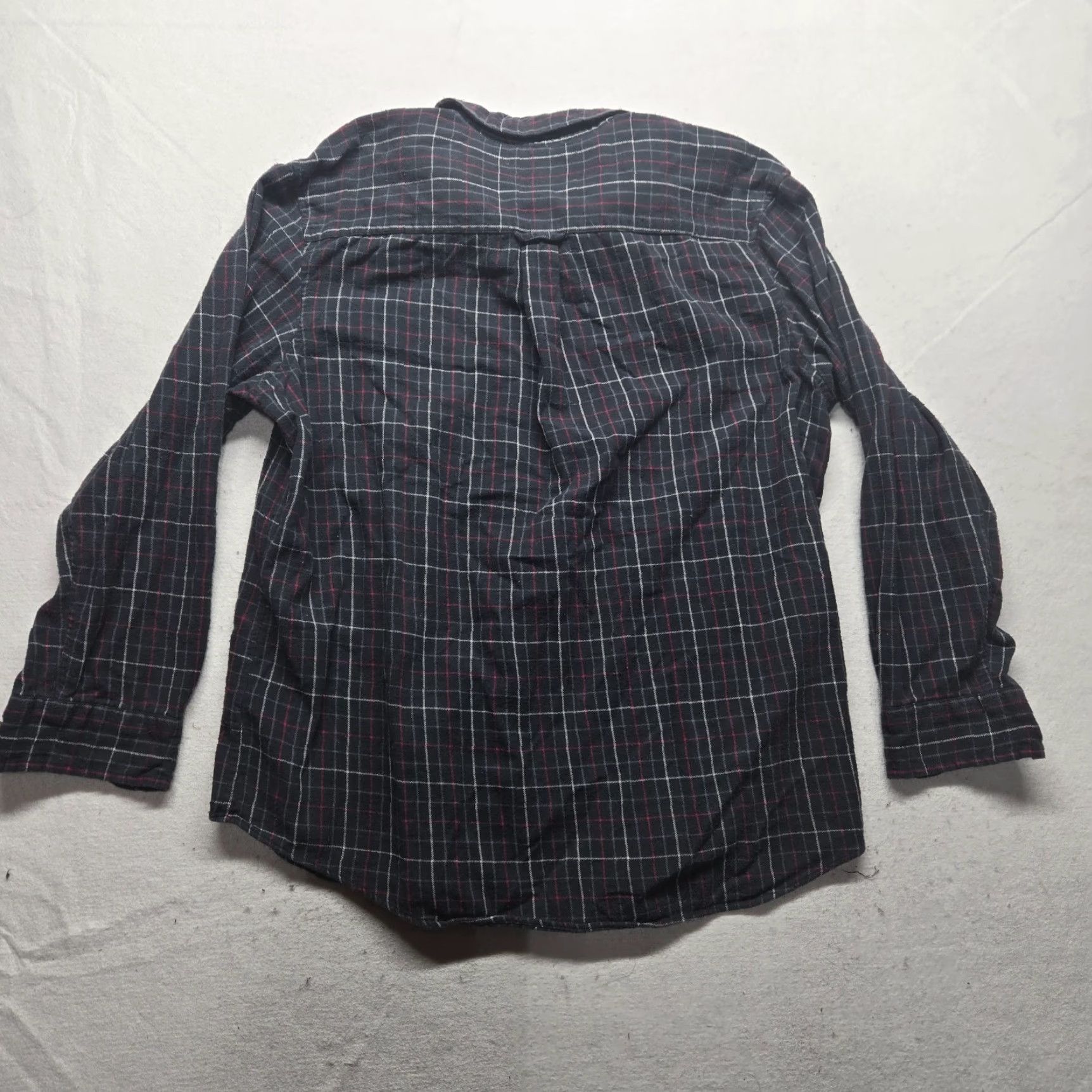 Vintage Saddlebred Shirt Black Plaid Button-Up Adult XL Mens Casual Classic Flannel Cotton Cotton Shirt Size US XL / EU 56 / 4 - 6 Thumbnail