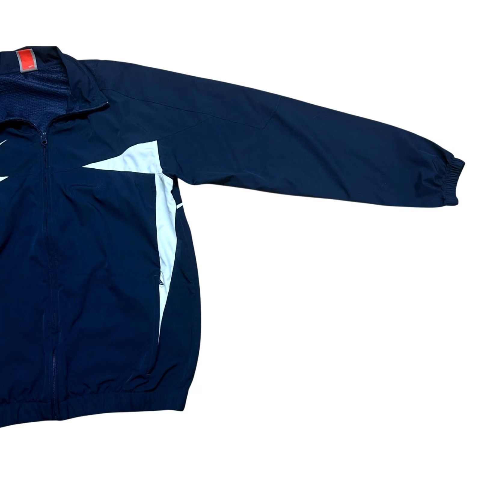 Nike Nike Team Men’s Windbreaker Full Zip Jacket Sz Large Nike Fit Storm Blue White Mens Regular Jacket Size US L / EU 52-54 / 3 - 3 Thumbnail