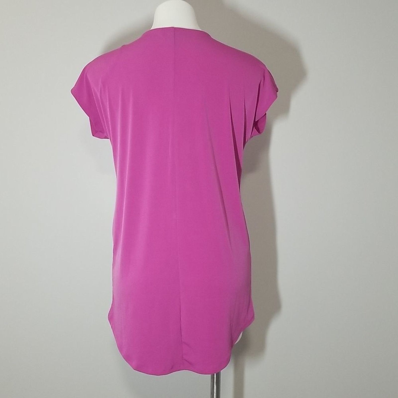 Other Carmen Marc Valvo Pink Top Gold Zipper Size S / US 4 / IT 40 - 3 Thumbnail