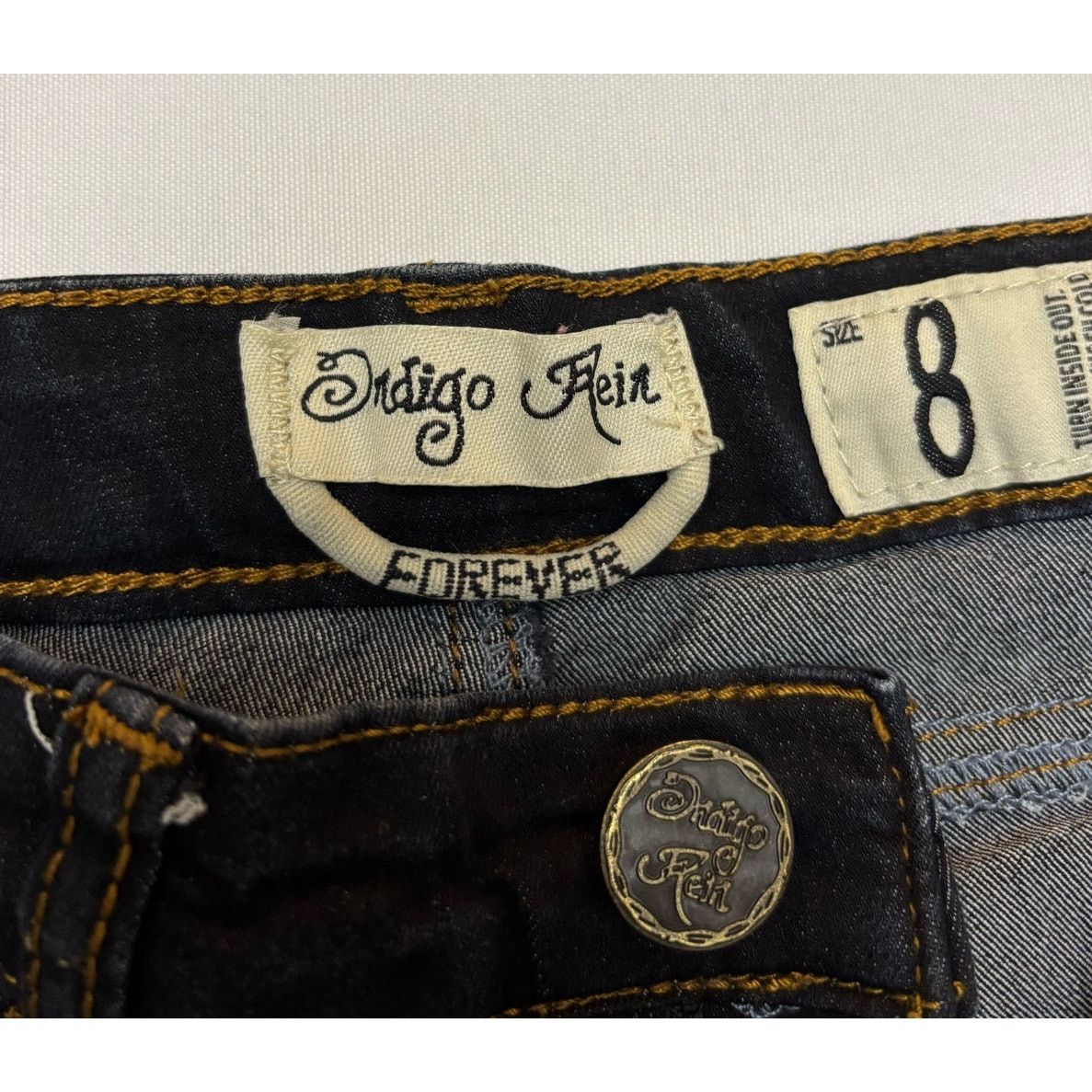 Other INDIGO REIN Forever Stretch Denim Shorts – Adjustable Waist Size 23" - 5 Thumbnail