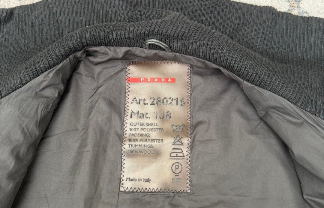 Prada Prada Sport 00s Leather Knit Hybrid Jacket Techwear Archive Size US M / EU 48-50 / 2 - 6 Thumbnail