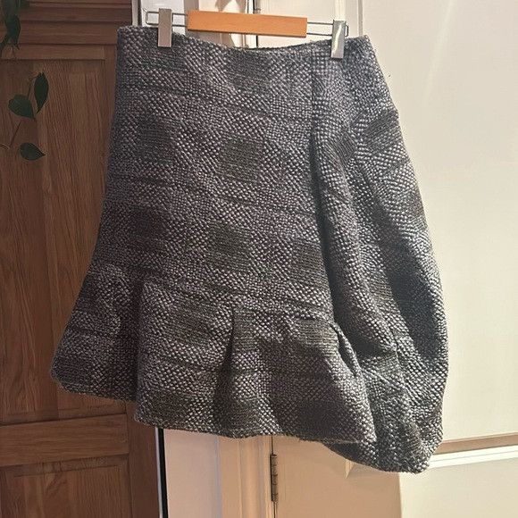 Marni MARNI asymmetrical plaid wool skirt 46 US 10 Size 32" / US 10 / IT 46 - 1 Thumbnail
