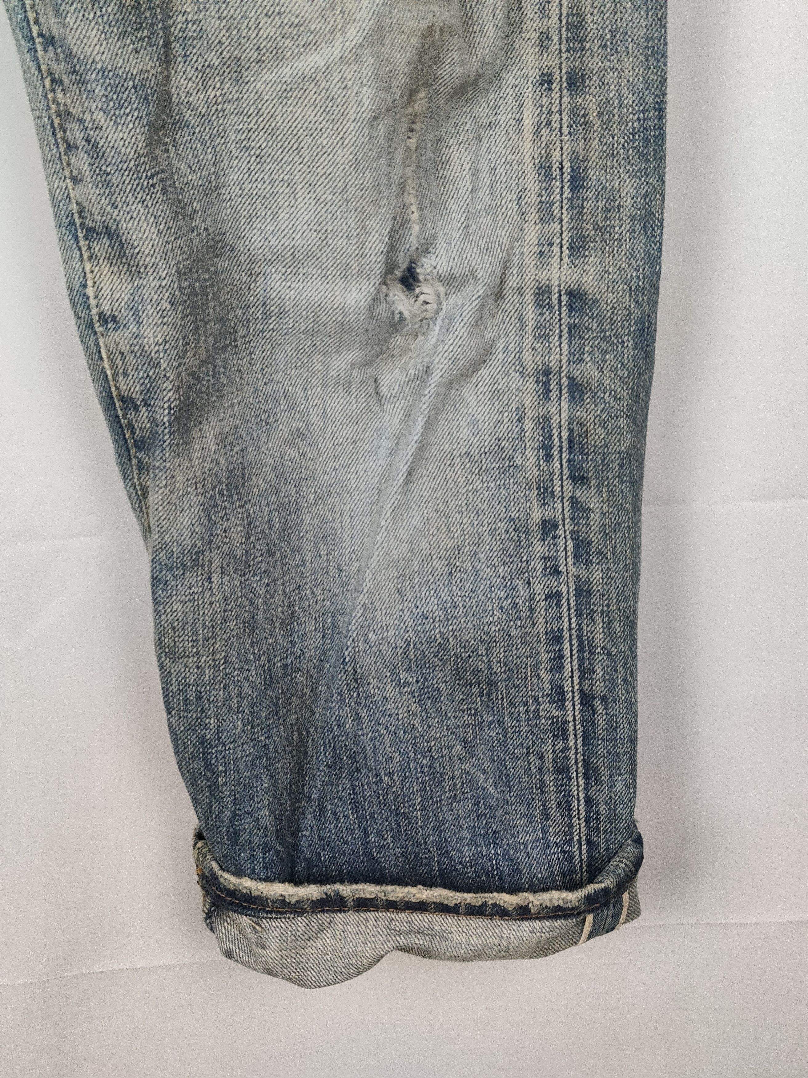 Japanese Brand Journal Standard Distressed Selvedge Denim Pant Size US 28 / EU 44 - 5 Thumbnail