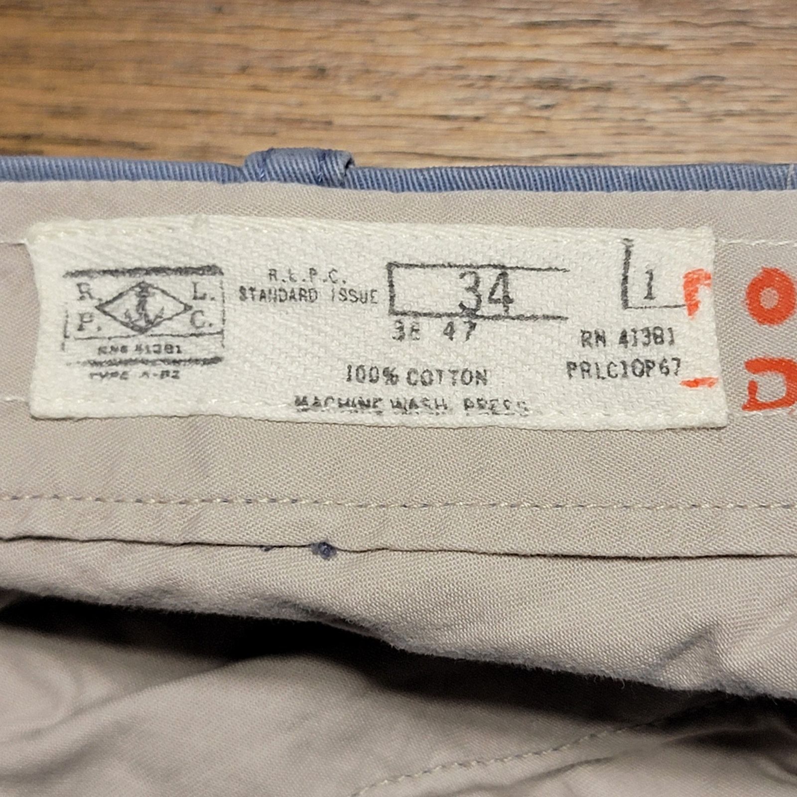 Ralph Lauren Ralph Lauren Mens Blue Shorts w/ Raw Hem - Size 34 Size US 34 / EU 50 - 4 Thumbnail