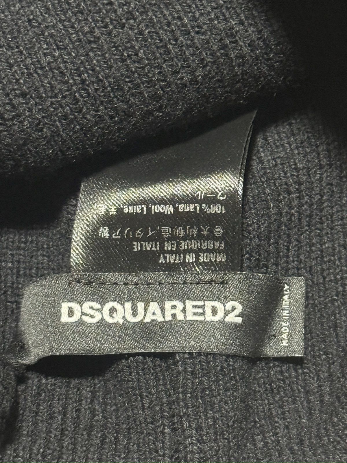 Dsquared2 Dsquared2 Black Wool Hat With Embroidered Logo Size ONE SIZE - 5 Thumbnail