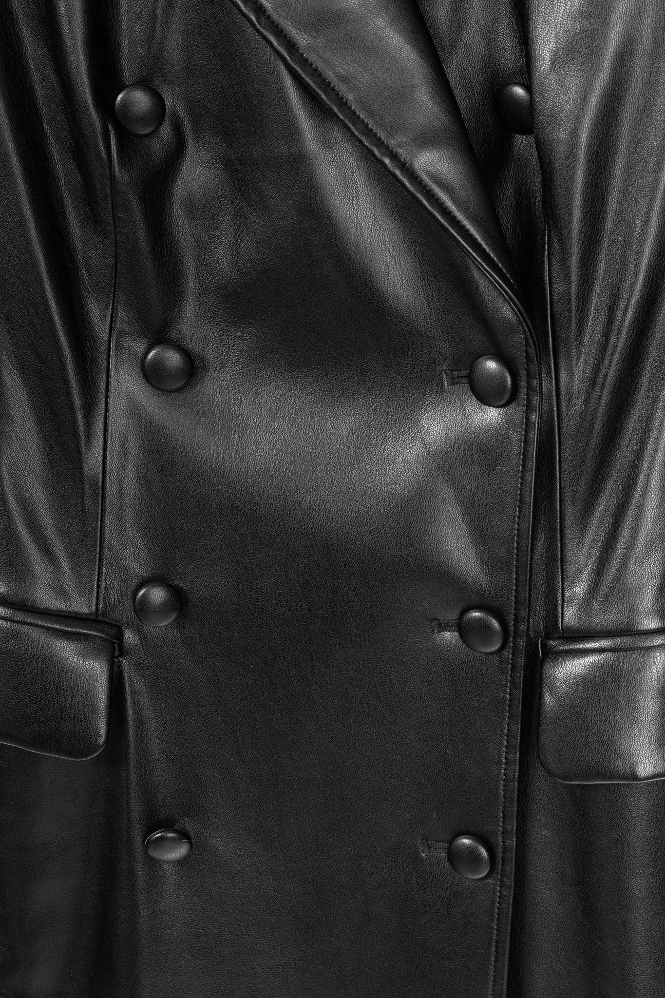 CAMI NYC CAMI NYC Tamia Black Faux-Leather Blazer Dress Size XS / US 0-2 / IT 36-38 - 9 Thumbnail