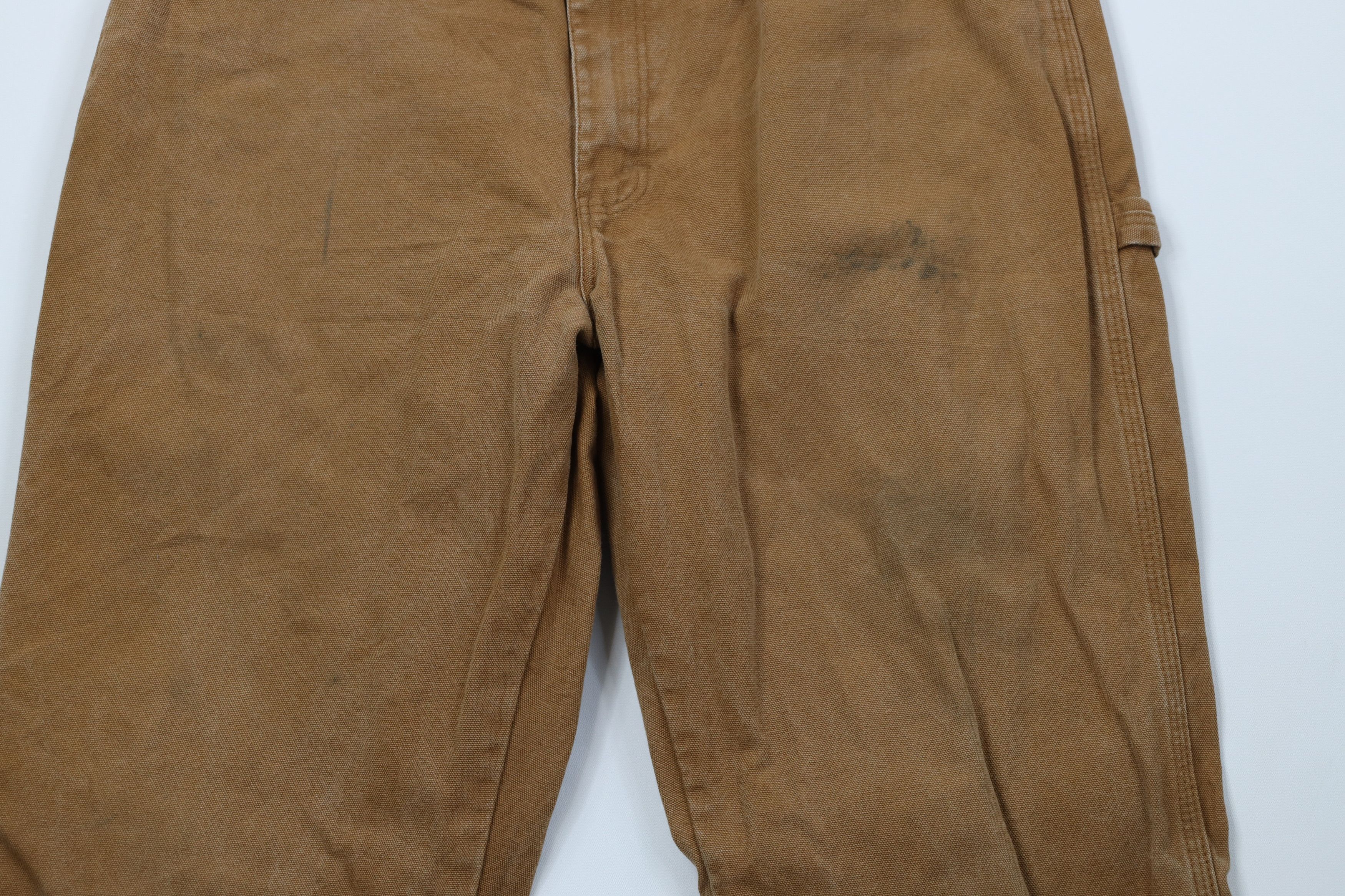 Dickies Vintage Y2K Dickies Canvas Wide Leg Dungaree Pants Brown Size US 36 / EU 52 - 3 Thumbnail