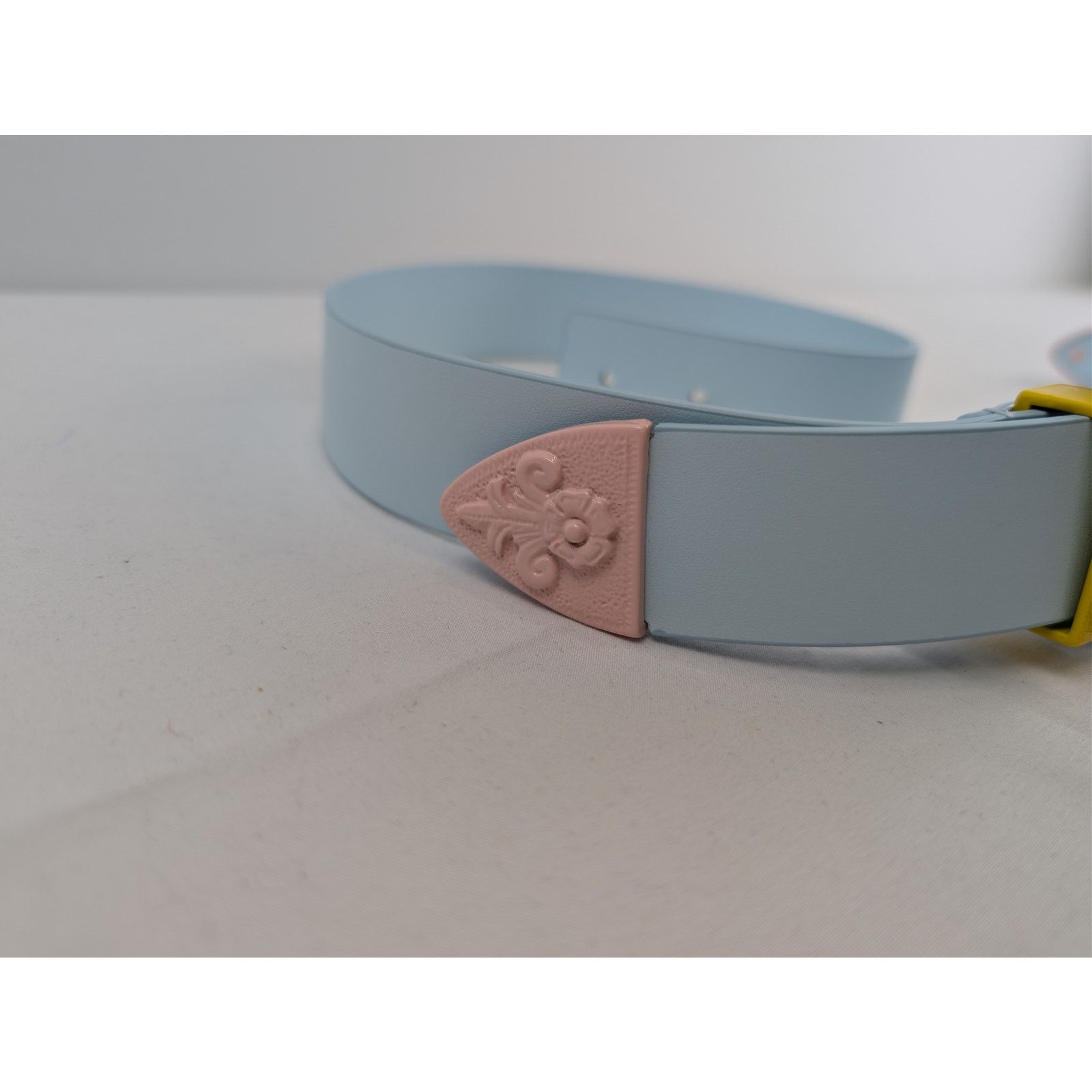 Casablanca o1rshd1 Size: 90 / Leather Comboy Buckle Belt in Light Blue Size 36 - 6 Thumbnail