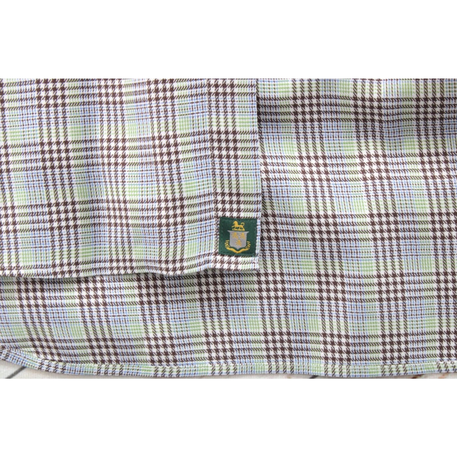 Robert Talbott Robert Talbott Shirt Mens Large Brown Houndstooth Plaid Long Sleeve Workwear Button-Up Casual Formal Business Mens Size US L / EU 52-54 / 3 - 3 Thumbnail