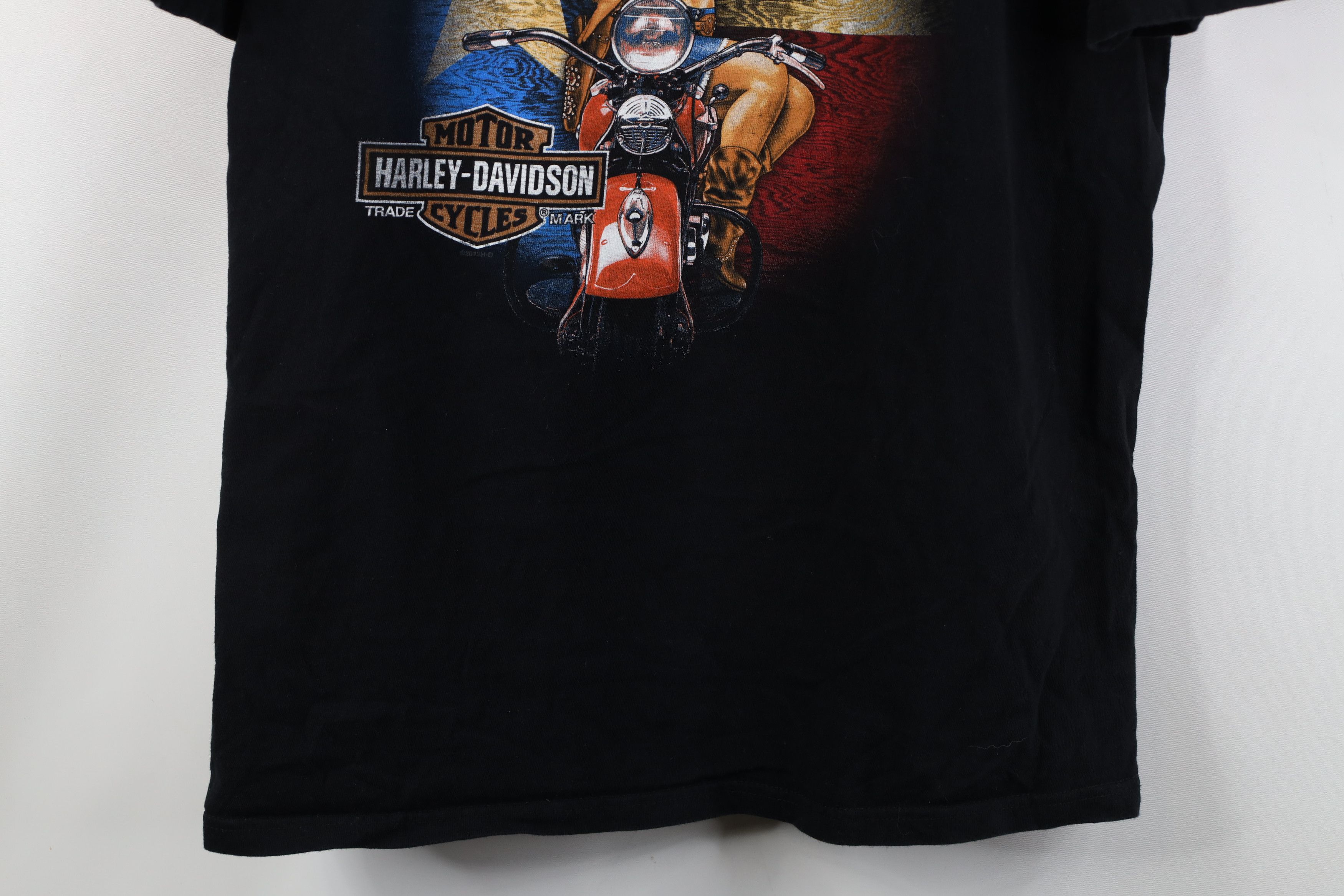 Harley Davidson Vintage Y2K Harley Davidson Pinup Girl Short Sleeve T-Shirt Size US XL / EU 56 / 4 - 3 Thumbnail