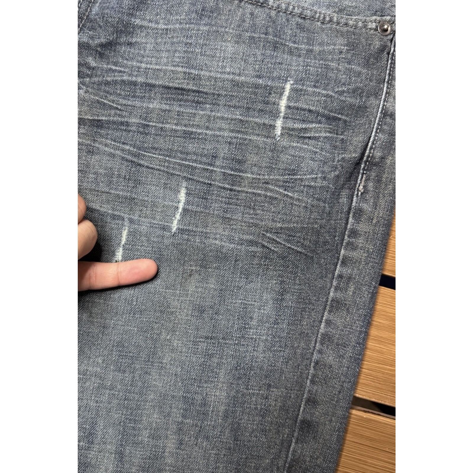 Helix Y2k Helix Relaxed Bootcut Distressed Jeans 38x31 Skater Size US 38 / EU 54 - 7 Thumbnail