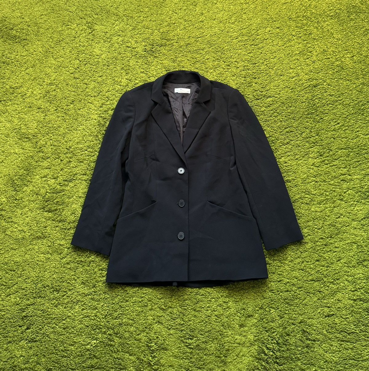 Christian Dior Monsieur × Designer Dior uniform minimalist black blazer Size S / US 4 / IT 40 - 1 Thumbnail