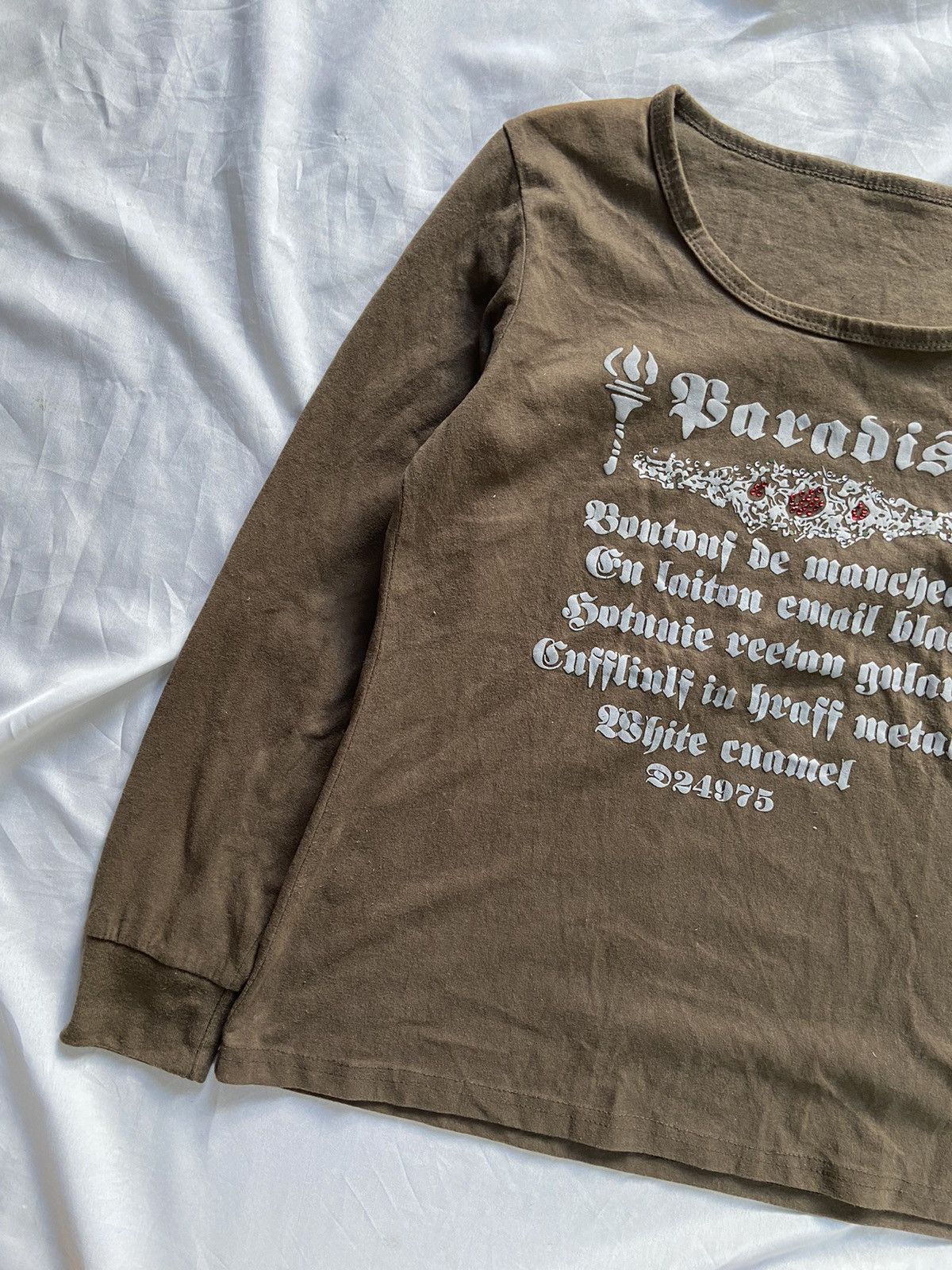 Japanese Brand PARADISE POEM LONG SLEEVE Size US S / EU 44-46 / 1 - 4 Thumbnail