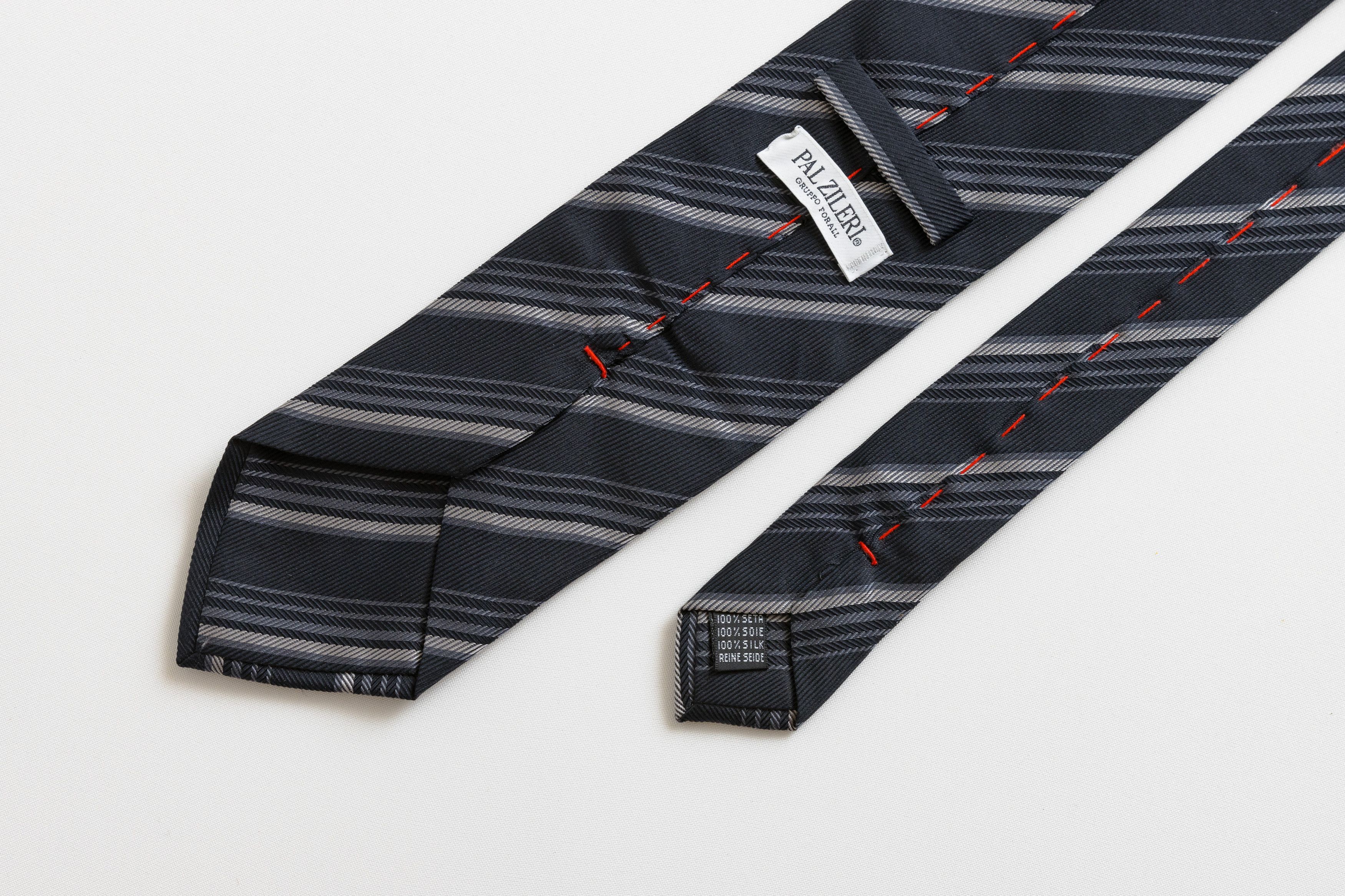 Pal Zileri Pal Zileri Tie striped pattern necktie retro silk tie 042 Size ONE SIZE - 5 Thumbnail