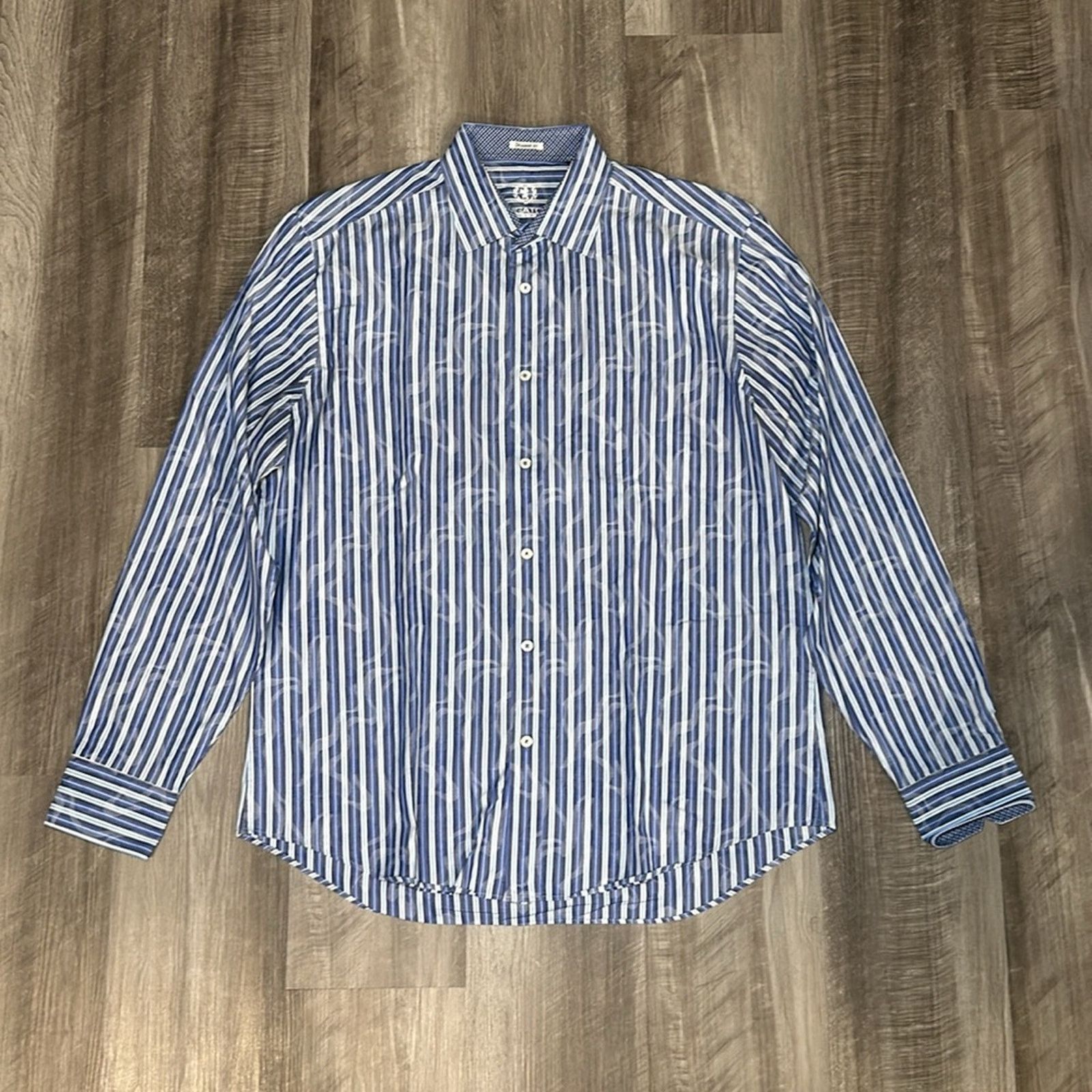 BUGATCHI Bugatchi Uomo Long Sleeve Button Down - XL Size US XL / EU 56 / 4 - 2 Thumbnail