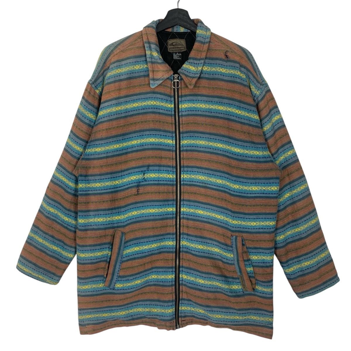 Quiksilver Vintage Distressed Quiksilver SurfStyle Outdoor Jacket Size US L / EU 52-54 / 3 - 2 Thumbnail