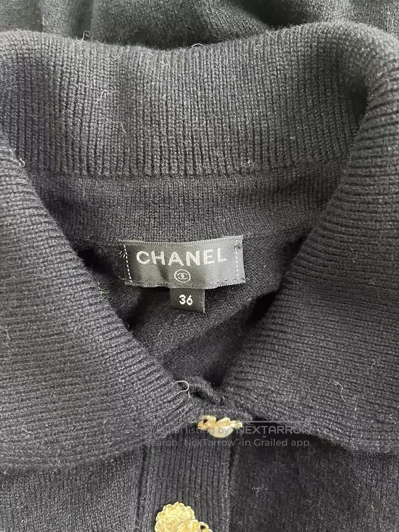 Chanel Chanel Black pearl buckle lapel short sleeves Size XS / US 0-2 / IT 36-38 - 4 Thumbnail