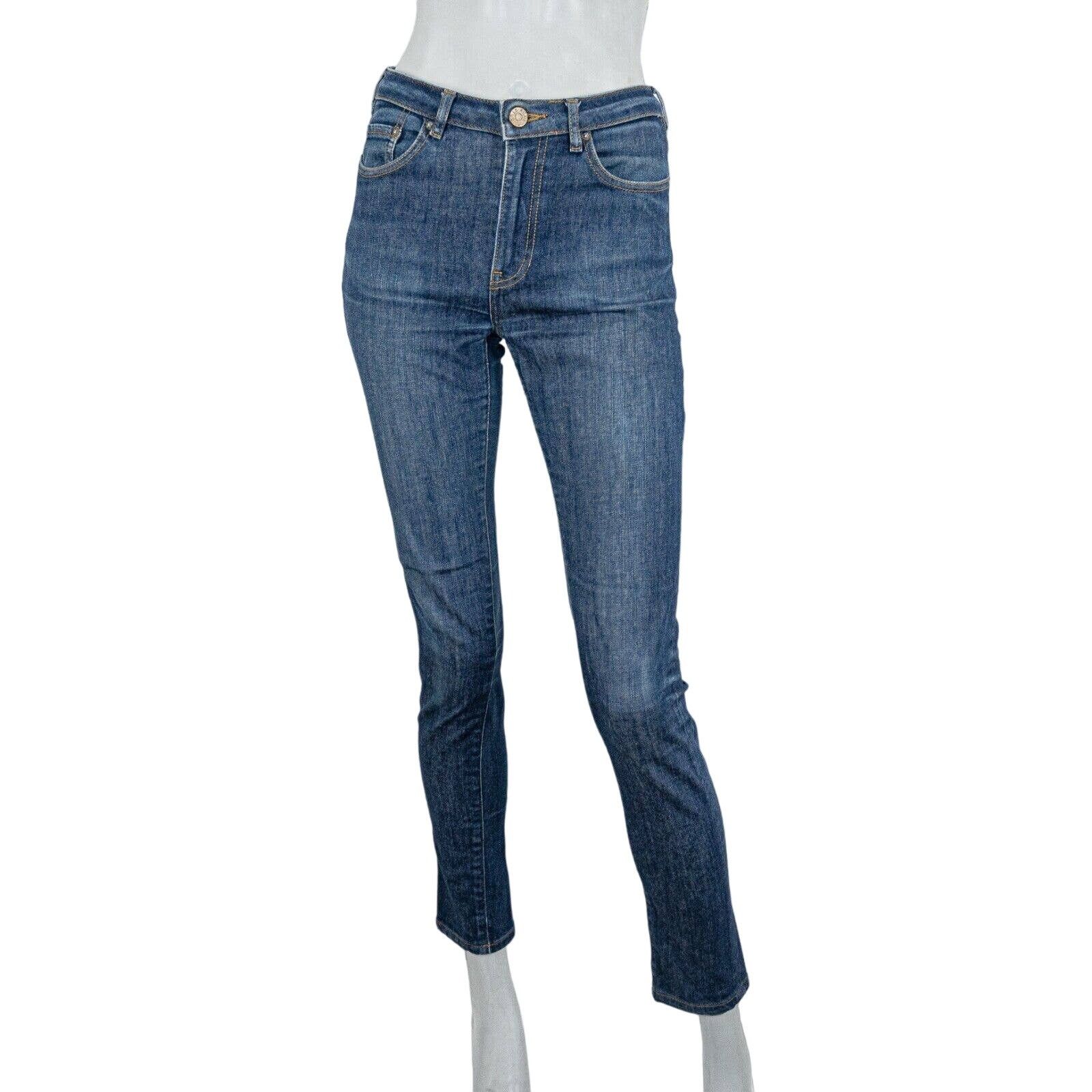 Acne Studios Acne Studios Women's PIN RAW REFORM Skinny Denim Jeans Blue Size 28" / US 6 / IT 42 - 1 Thumbnail
